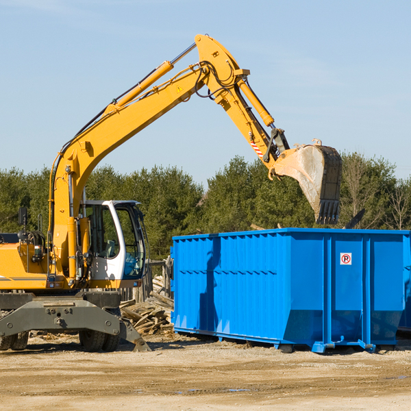 can i choose the location where the residential dumpster will be placed in Highland Home